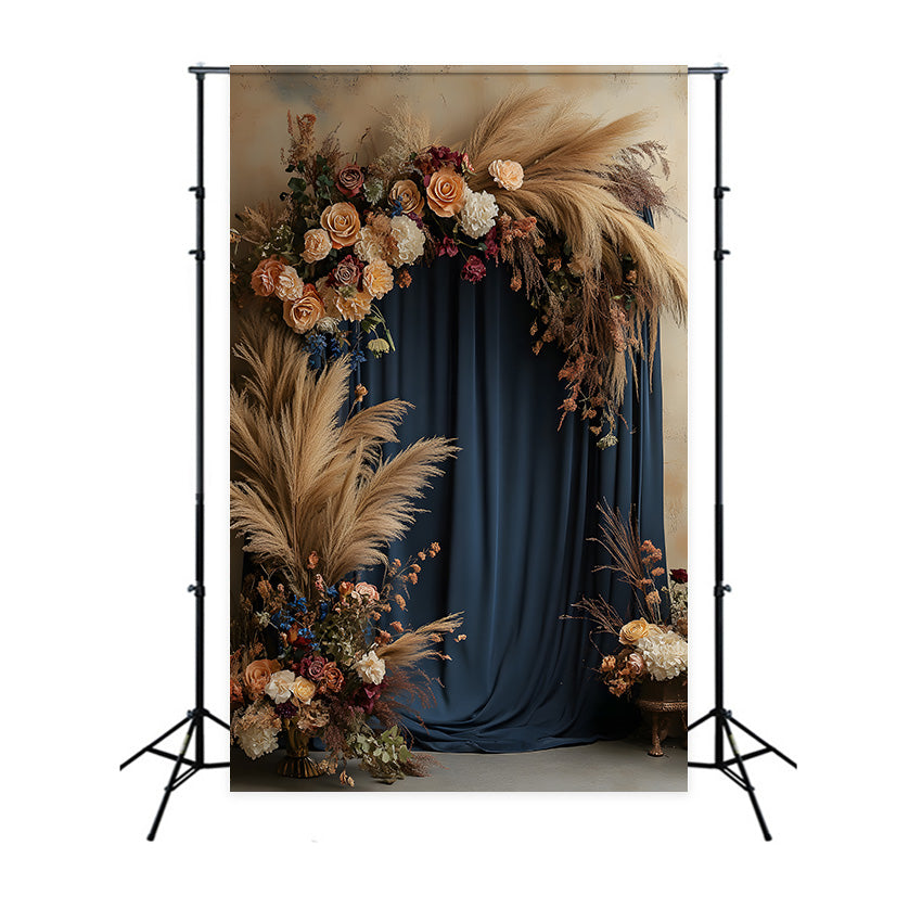 Whimsical Woven Arch Pampas Boho Backdrop RR8-514