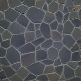 Dark Irregular Stone Fabric Floor Backdrop RR8-581