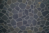 Dark Irregular Stone Fabric Floor Backdrop RR8-581