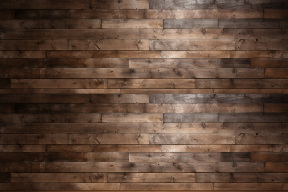 Brown Black Retro Wood Floor Backdrop RR8-593