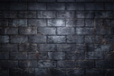 Dark Black Stone Brick Floor Backdrop RR8-605