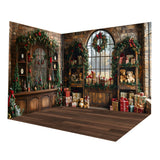 Christmas Kitchen Display Toy Room Backdrop Room Set RR8-628