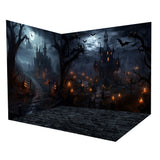 Halloween Haunted Mansion Night Backdrop Room Set RR8-637