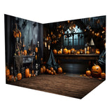 Pumpkin Halloween Night Room Table Backdrop Room Set RR8-643