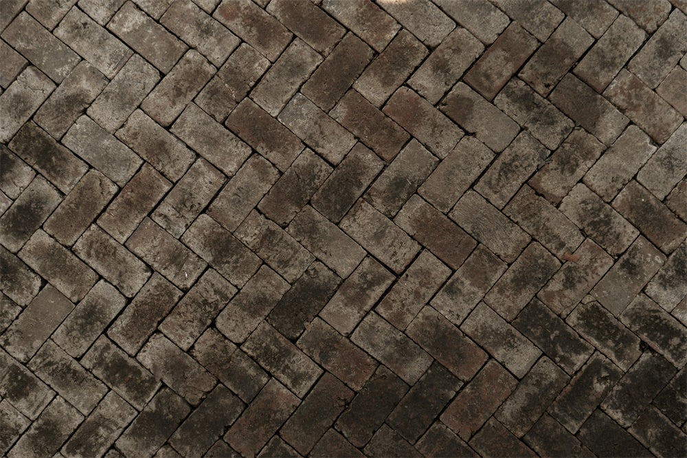 Rustic Herringbone Brick Floor Backdrop RR8-668