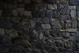 Dark Textured Stone Wall Floor Backdrop RR8-674