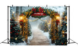 Christmas Tree Farm String Lights Backdrop RR8-80