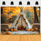 Fall Maple Forest Tent Photography Backdrop RR9-21