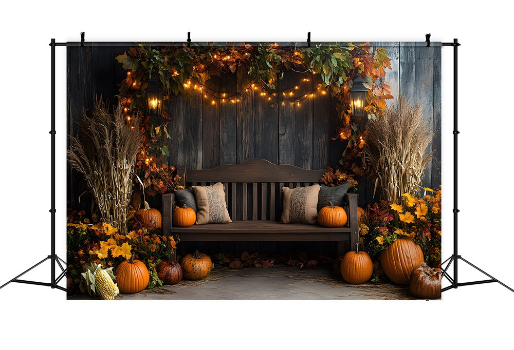 Autumn Wood Wall Sofa Dried Leaves Backdrop RR9-3