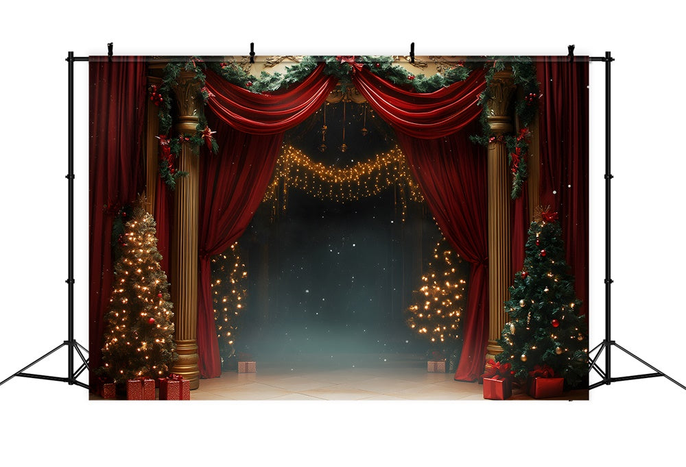 Christmas Evening Luxurious Living Room Backdrop RR9-61