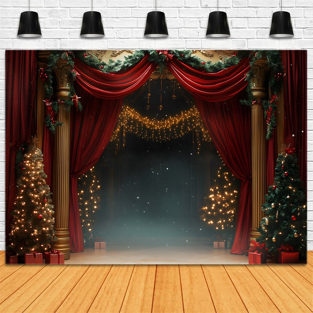 Christmas Evening Luxurious Living Room Backdrop RR9-61