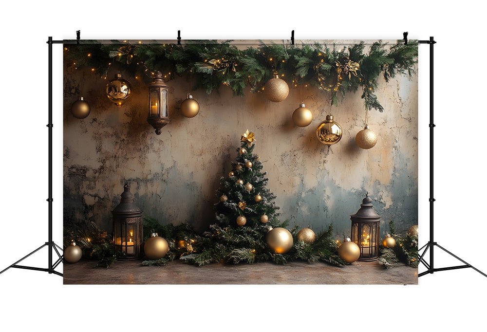 Christmas Ball Garland Decors Mottled Wall Backdrop RR9-73