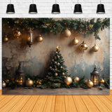 Christmas Ball Garland Decors Mottled Wall Backdrop RR9-73