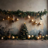 Christmas Ball Garland Decors Mottled Wall Backdrop RR9-73