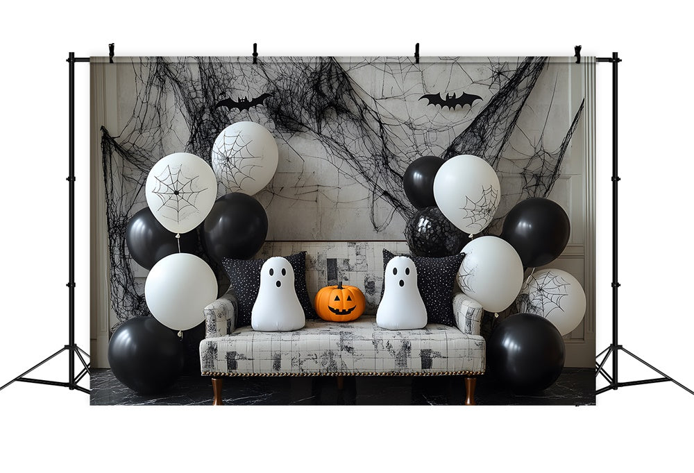 Halloween Balloons Ghost Pumpkin Decor Backdrop RR9-86