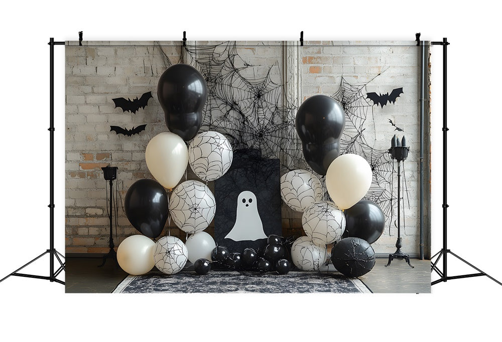 Halloween Decorated Wall Balloons Backdrop RR9-87