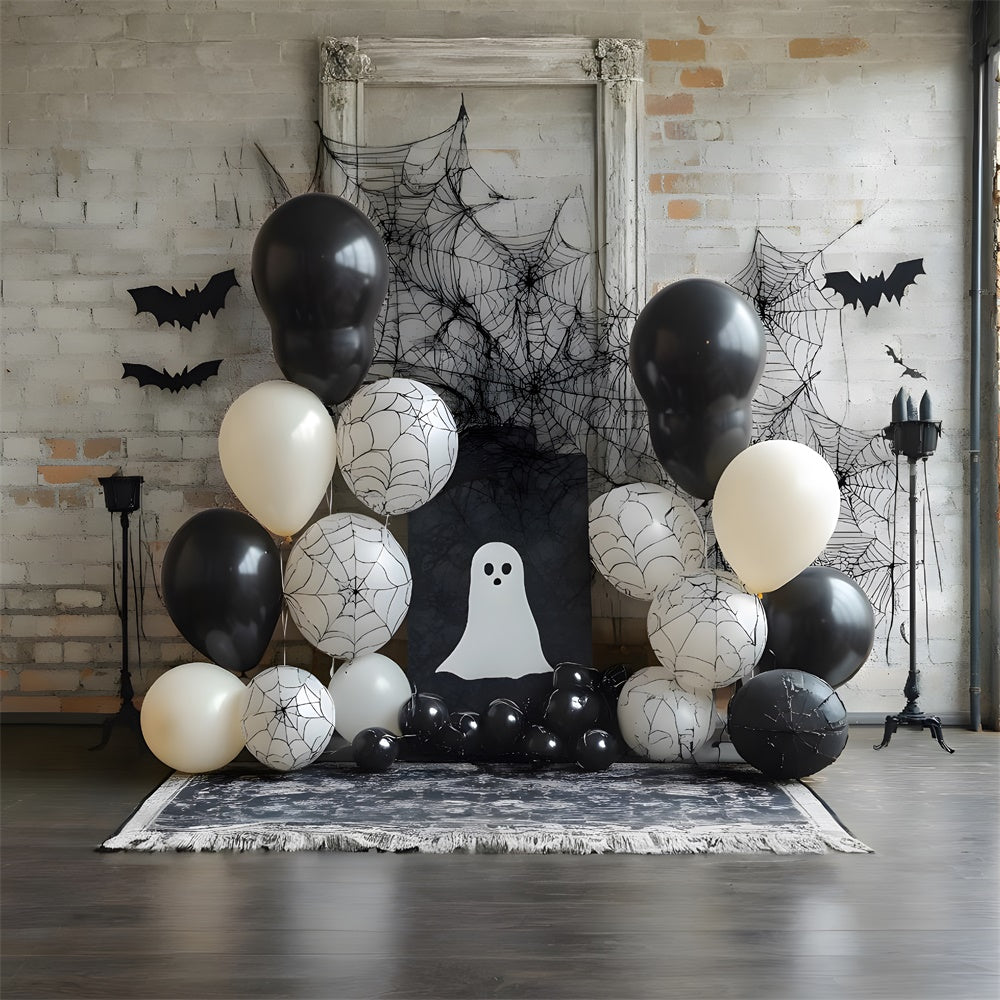 Halloween Decorated Wall Balloons Backdrop RR9-87