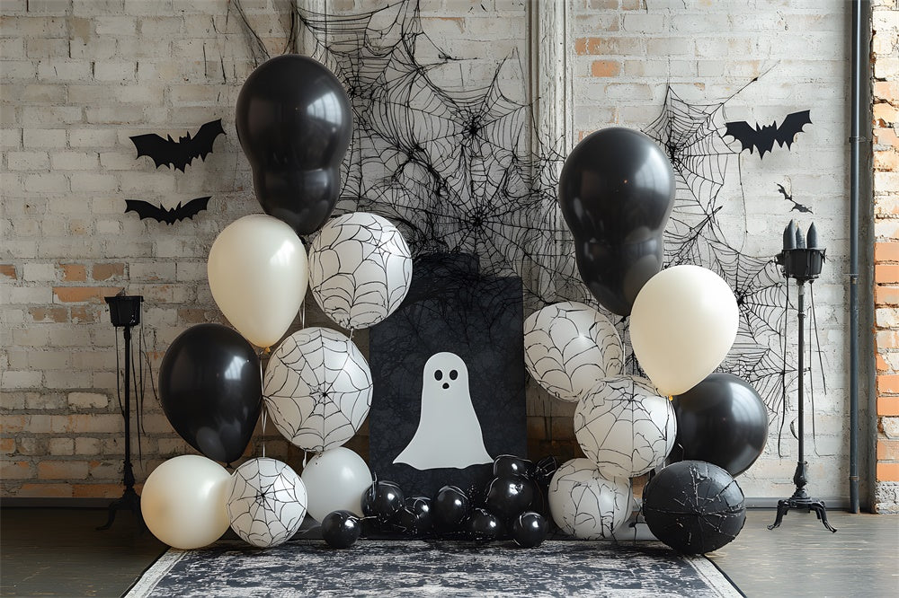 Halloween Decorated Wall Balloons Backdrop RR9-87