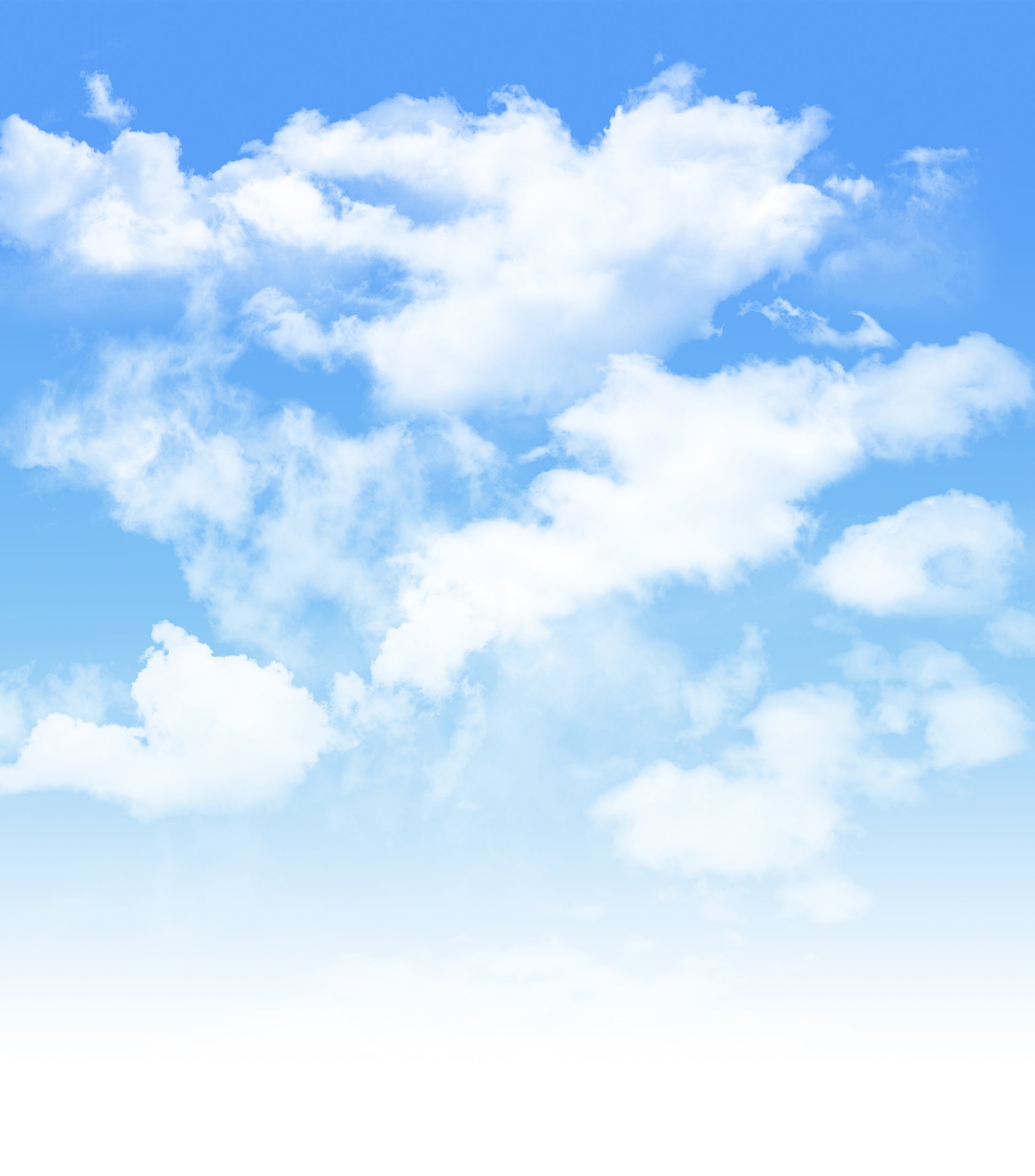 Beautiful White Clouds Sky Photo Booth Backdrop SH-732