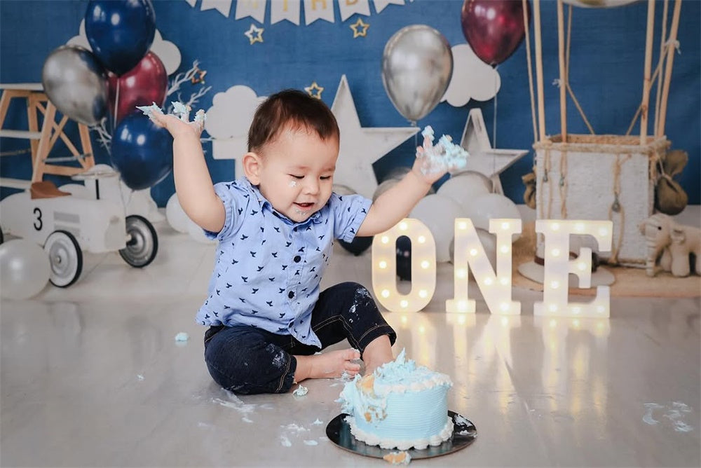 Children Happy 1st Birthday Party Backdrop  SH-759