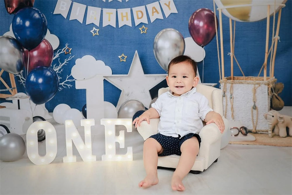 Children Happy 1st Birthday Party Backdrop  SH-759