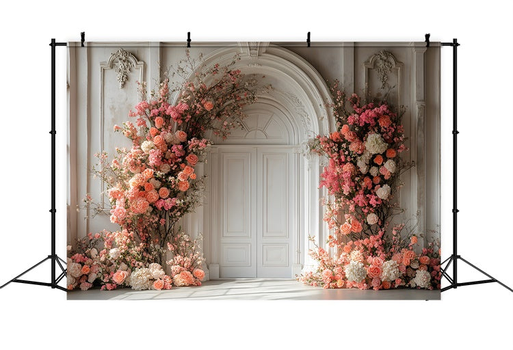 Spring Picture Backdrop Elegant Floral Archway Rose Backdrop TWW2-14