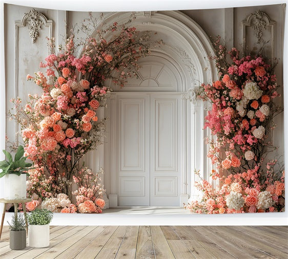 Spring Picture Backdrop Elegant Floral Archway Rose Backdrop TWW2-14