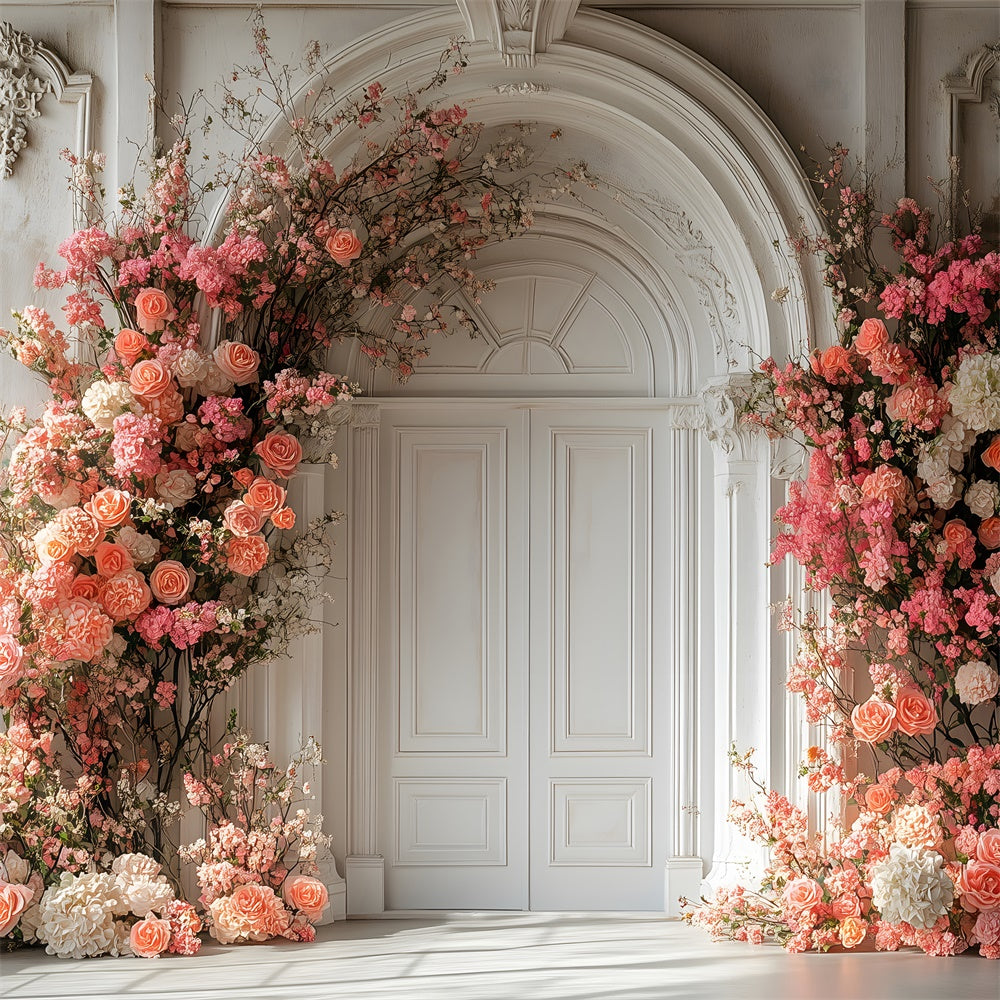 Spring Picture Backdrop Elegant Floral Archway Rose Backdrop TWW2-14