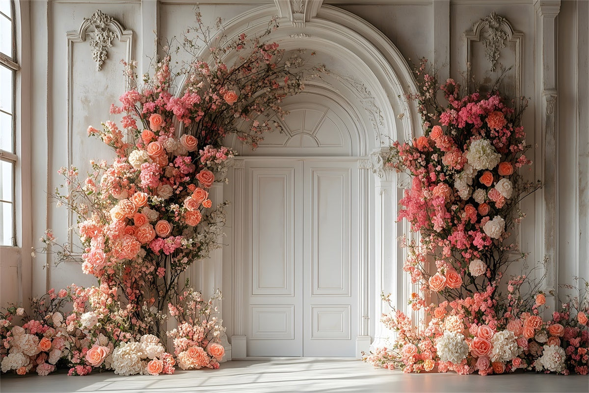 Spring Picture Backdrop Elegant Floral Archway Rose Backdrop TWW2-14