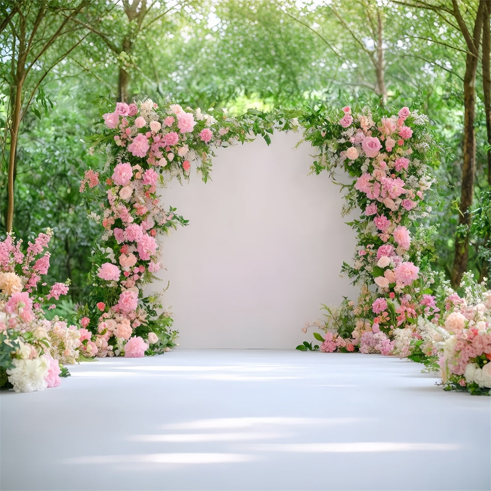 Spring Floral Backdrop Garden Flower Wedding Archway Backdrop TWW2-18