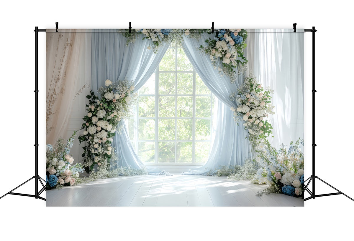 Backdrops For Spring Floral Curtain Arch Wedding Backdrop TWW2-19