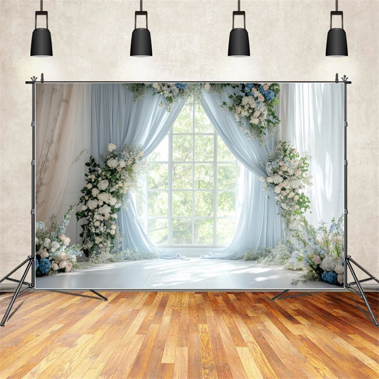 Backdrops For Spring Floral Curtain Arch Wedding Backdrop TWW2-19