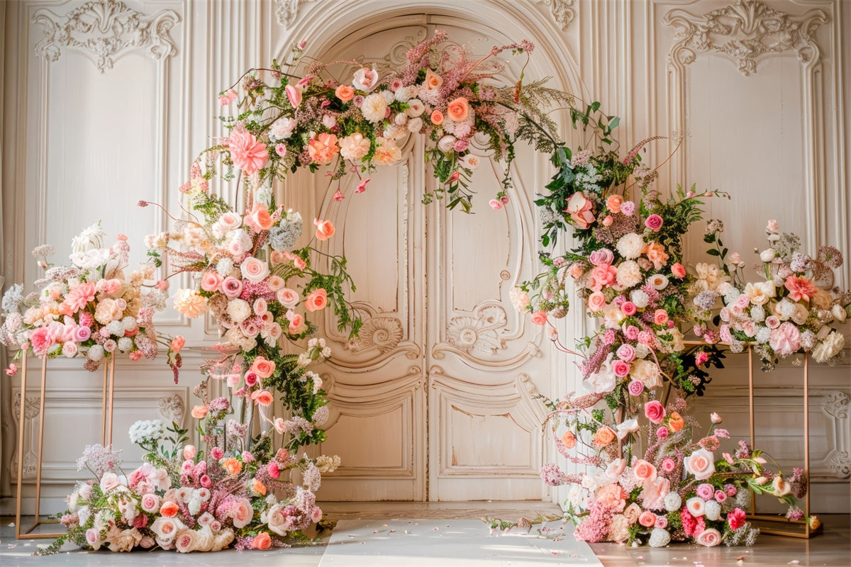 Spring Backdrop Dreamy Floral Wedding Archway Backdrop TWW2-22