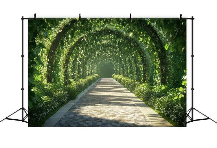 Spring Picture Backdrop Tranquil Leafy Arch Path Backdrop TWW2-31