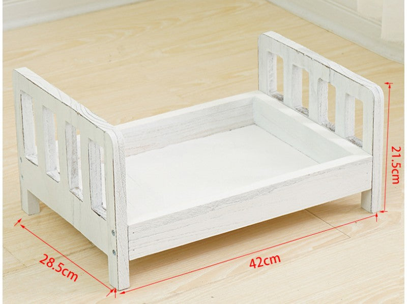 Vintage Wooden Bed Photography Props for Newborn SYPJ6