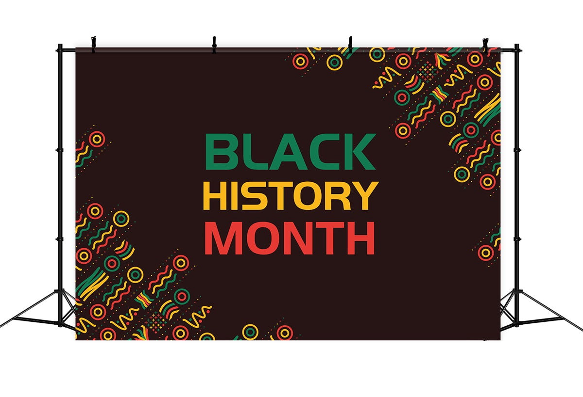 Black History Month Photo Backdrop Black Heritage Celebration Backdrop XY2-1