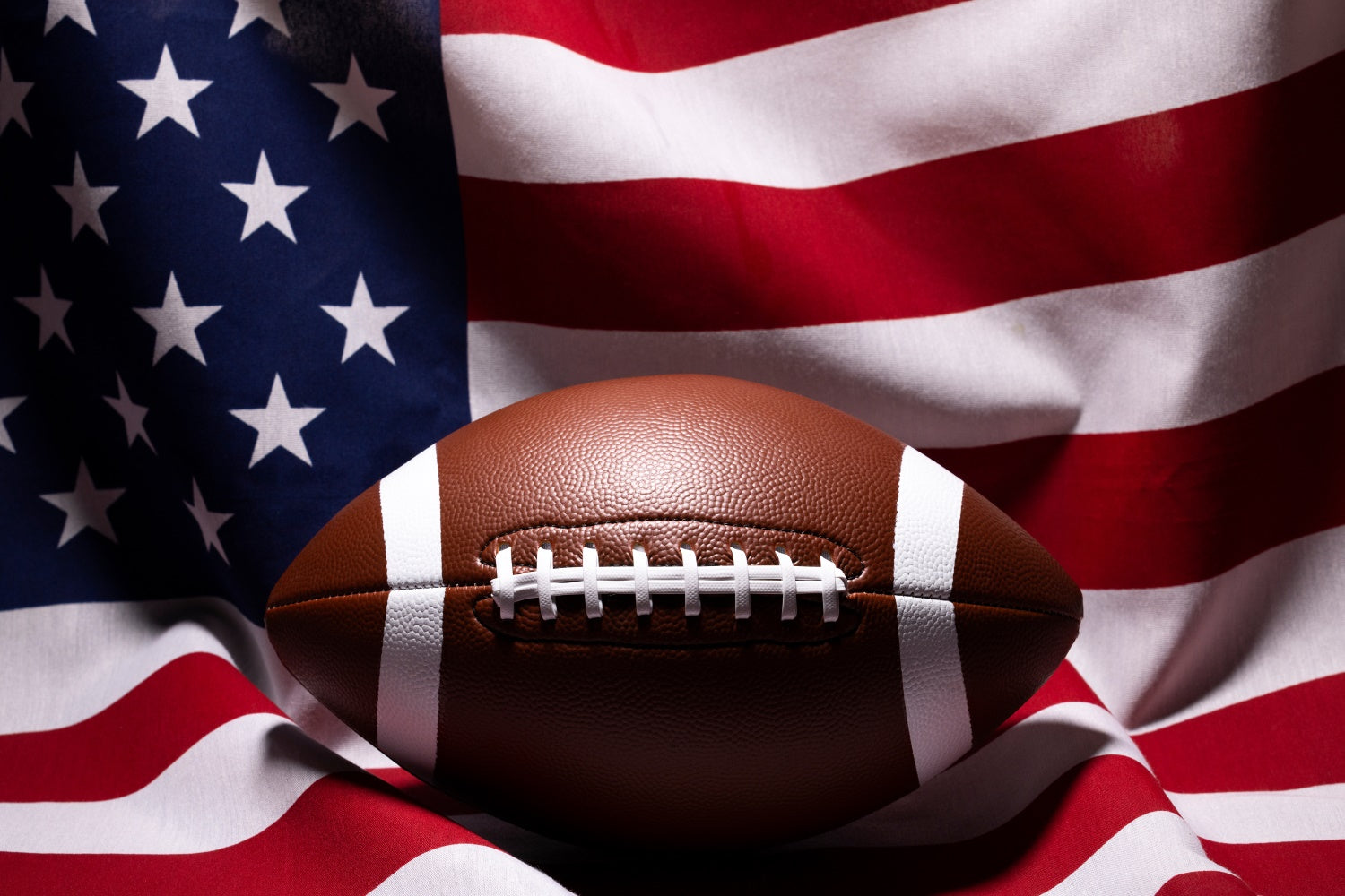 Super Bowl Photo Backdrop USA Flag Football Sports Backdrop XY2-109