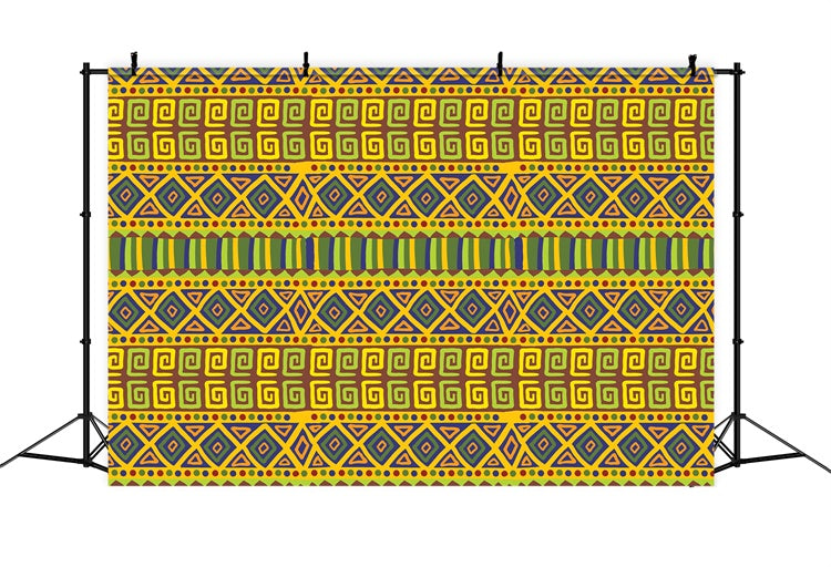 Ethiopian Backdrop African Tribal Geometric Pattern Backdrop XY2-11