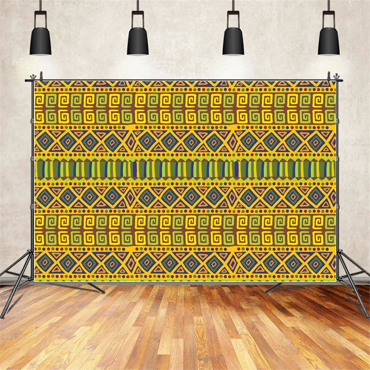 Ethiopian Backdrop African Tribal Geometric Pattern Backdrop XY2-11