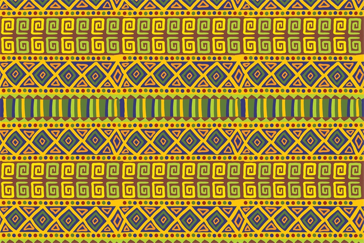 Ethiopian Backdrop African Tribal Geometric Pattern Backdrop XY2-11