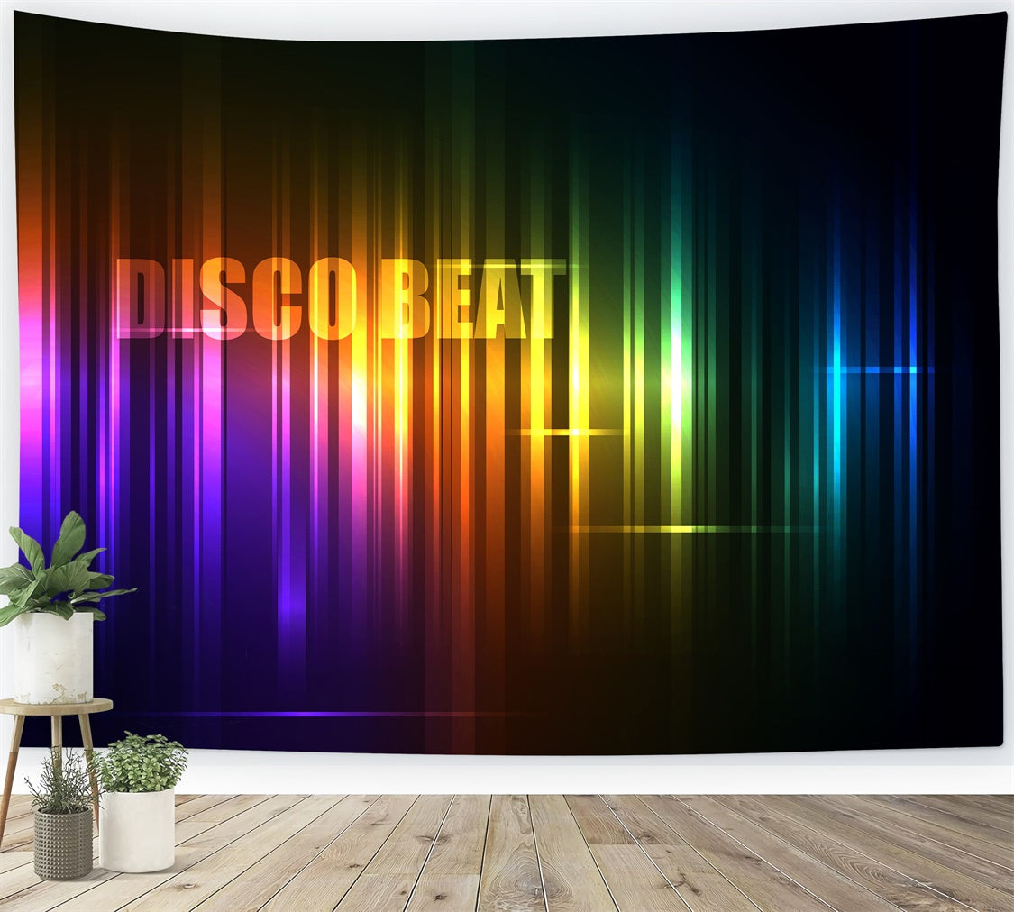 Dance Backdrop Vivid Neon Disco Lights Backdrop XY2-117