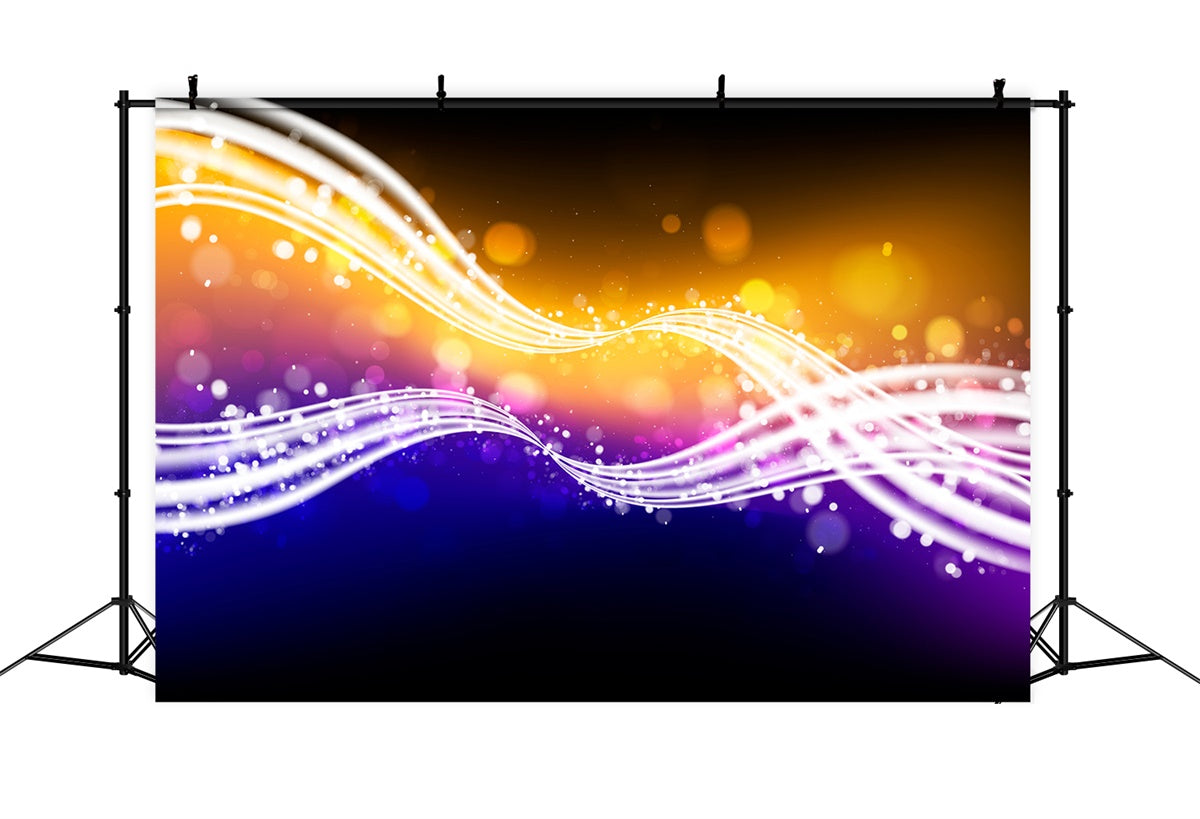 Dance Photo Backdrops Dreamy Light Waves Party Backdrop XY2-119