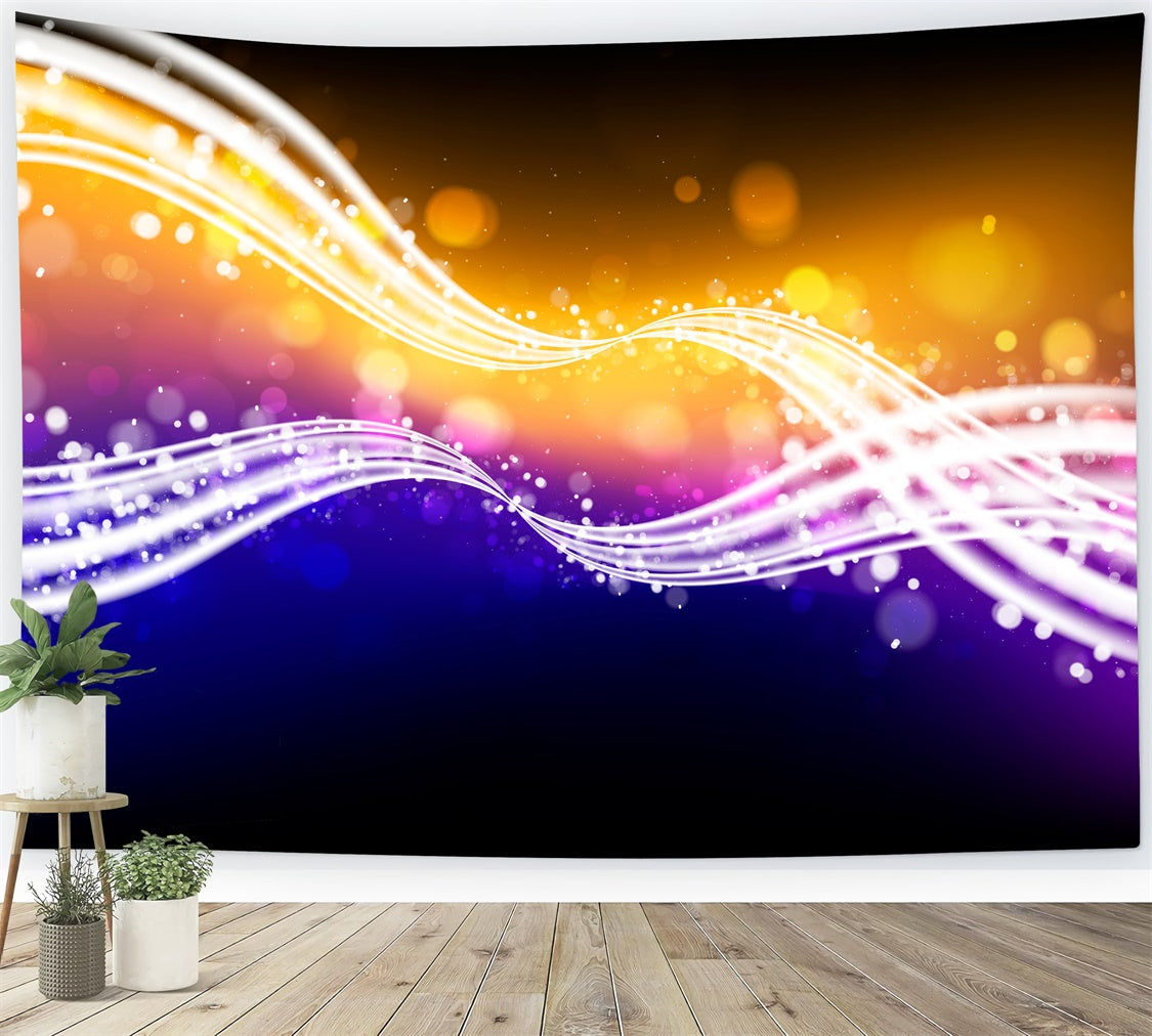 Dance Photo Backdrops Dreamy Light Waves Party Backdrop XY2-119