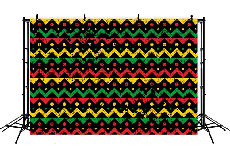 Ethiopian Backdrop African Celebration Vibrant Pattern Backdrop XY2-12