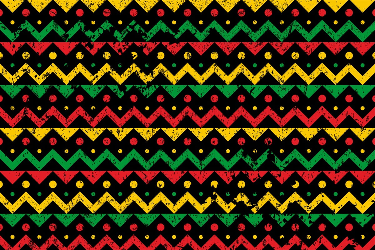 Ethiopian Backdrop African Celebration Vibrant Pattern Backdrop XY2-12