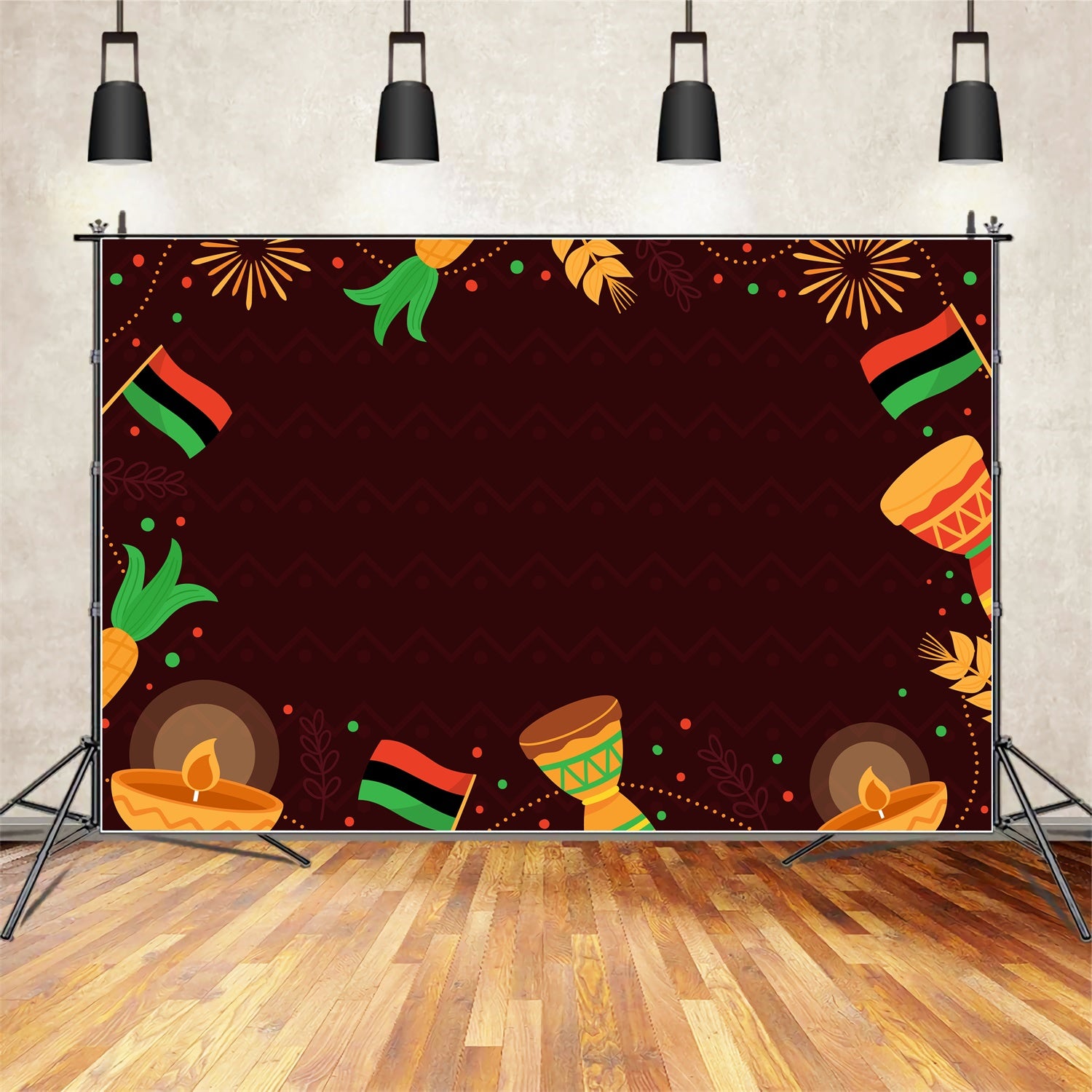 Ethiopian Backdrop Traditional African Elements Party Backdrop XY2-13