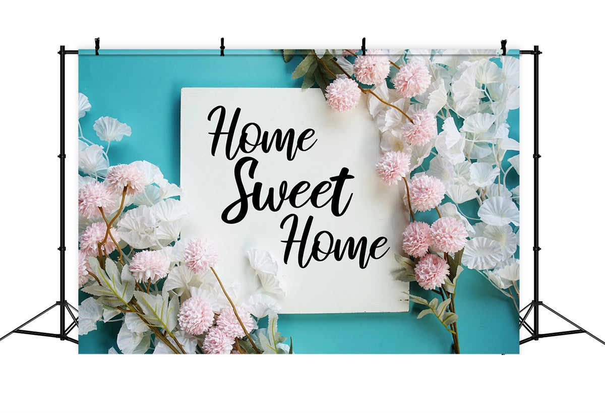 Housewarming Backdrops Elegant Floral Sweet Home Backdrop XY2-130