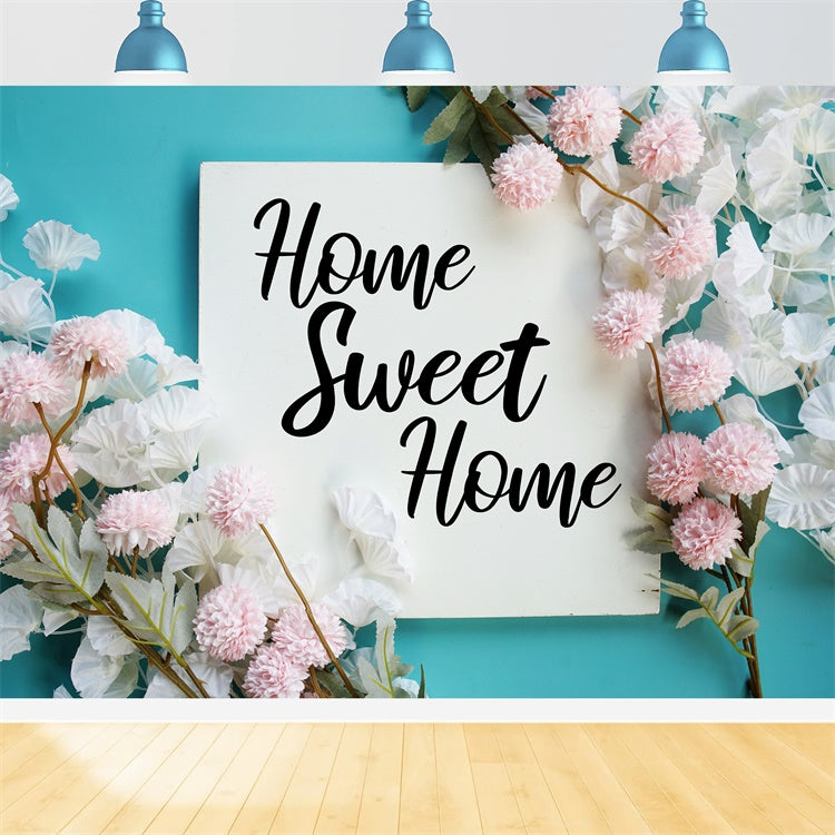 Housewarming Backdrops Elegant Floral Sweet Home Backdrop XY2-130