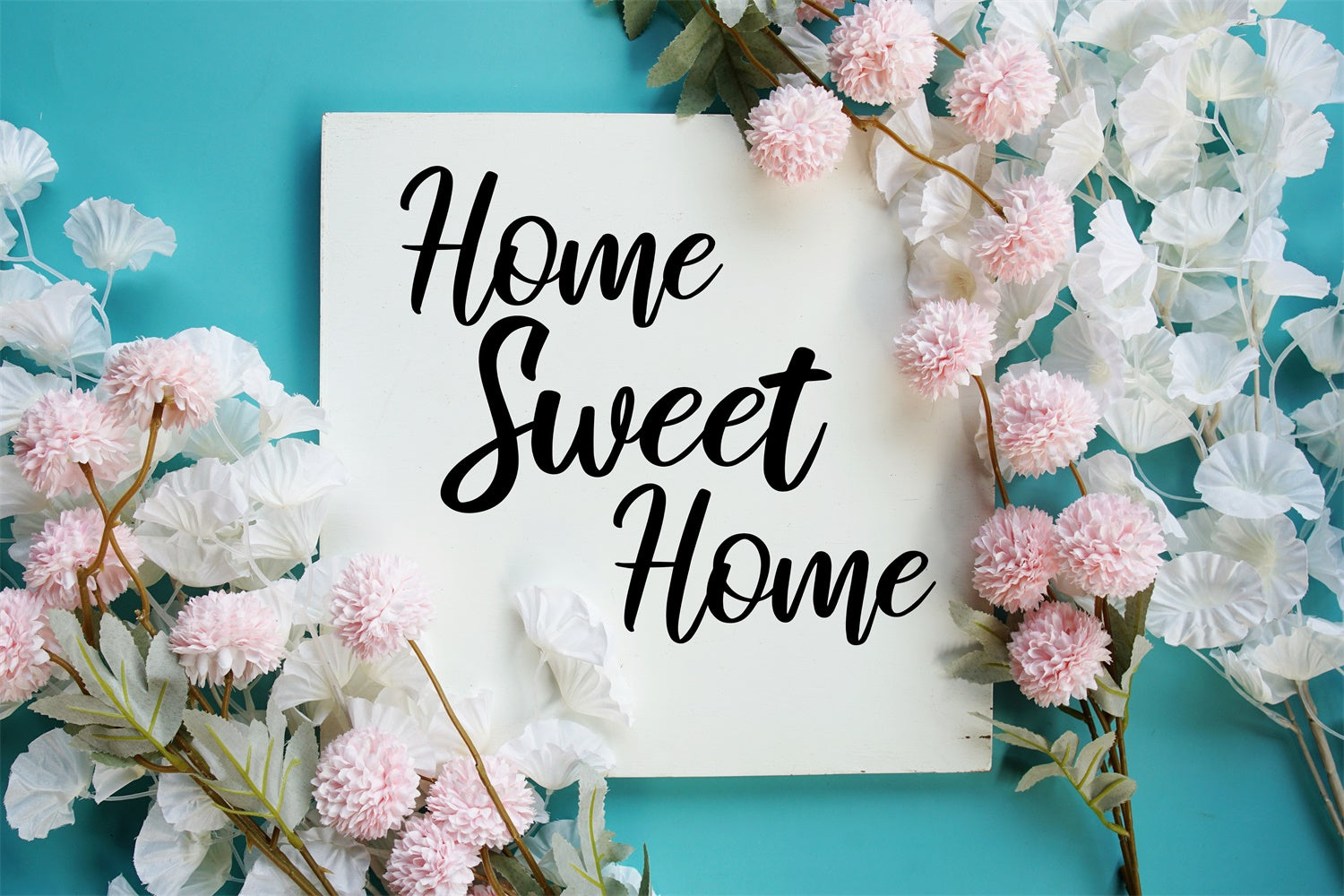 Housewarming Backdrops Elegant Floral Sweet Home Backdrop XY2-130