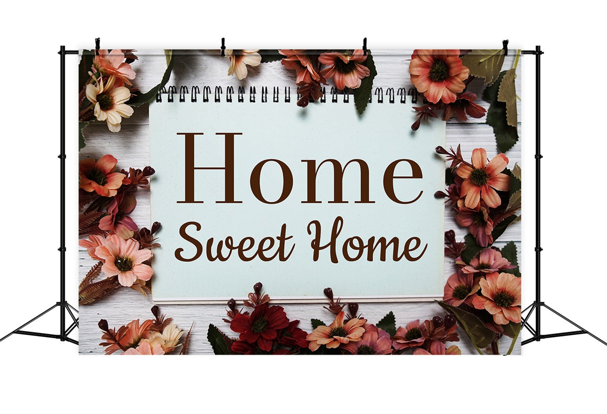 Housewarming Backdrop Vintage Blooms Home Nostalgia Backdrop XY2-131